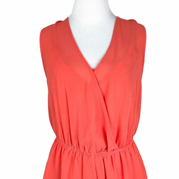 Astr The Label Coral ruffle Romper in Small - Picture 3 of 8